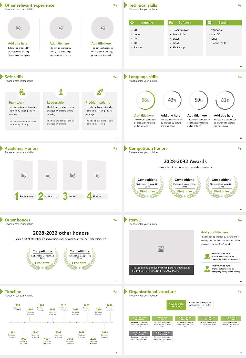 Westphalian University of Applied Sciences Resume PPT Template16:9 ratio PPT effect preview image3