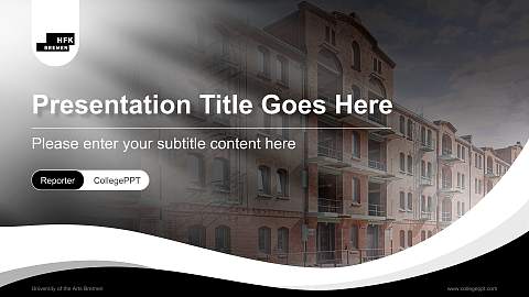 University of the Arts Bremen Lecture Sharing and Networking Event PPT Template