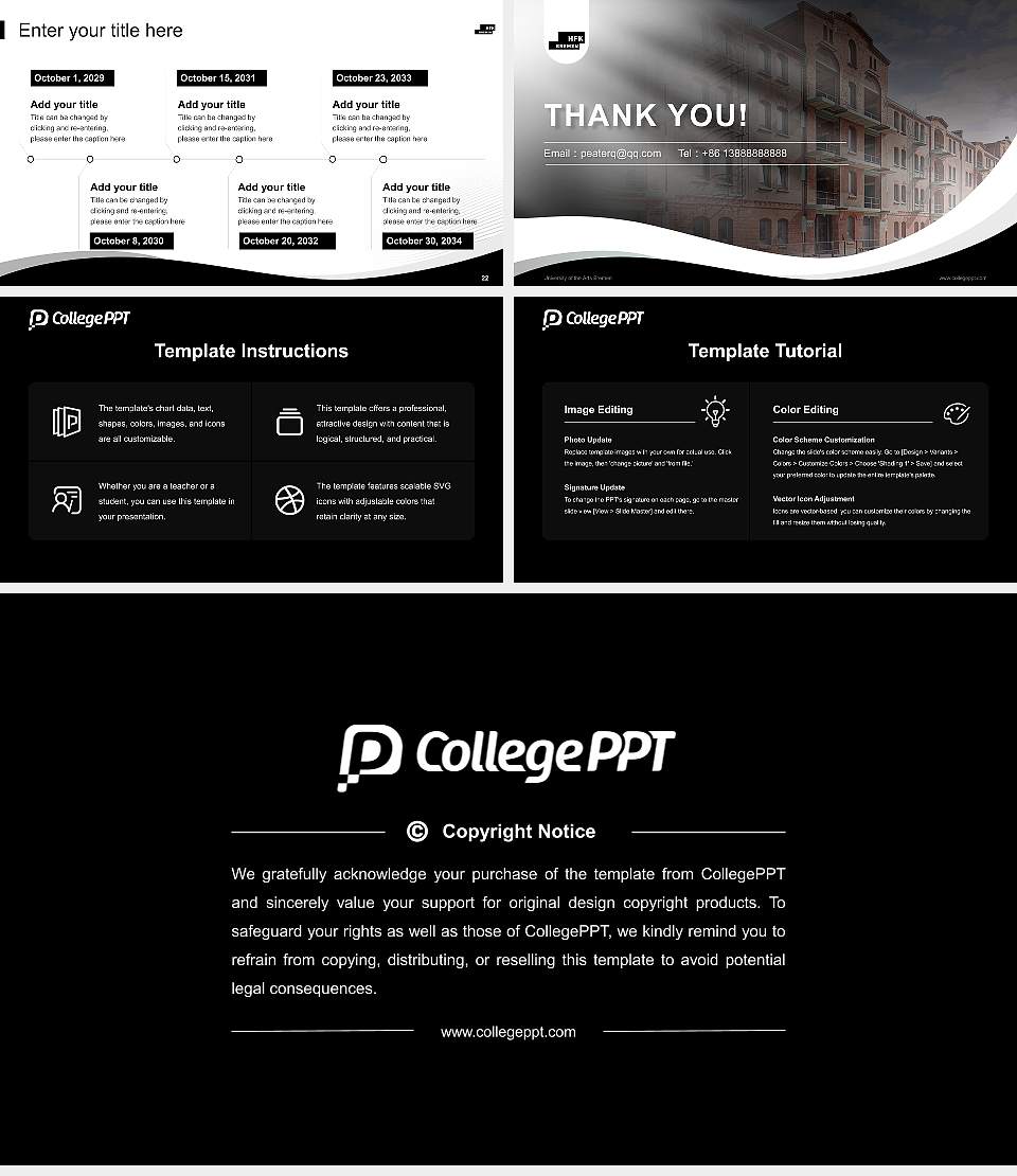 University of the Arts Bremen Lecture Sharing and Networking Event PPT Template16:9 ratio PPT effect preview image4