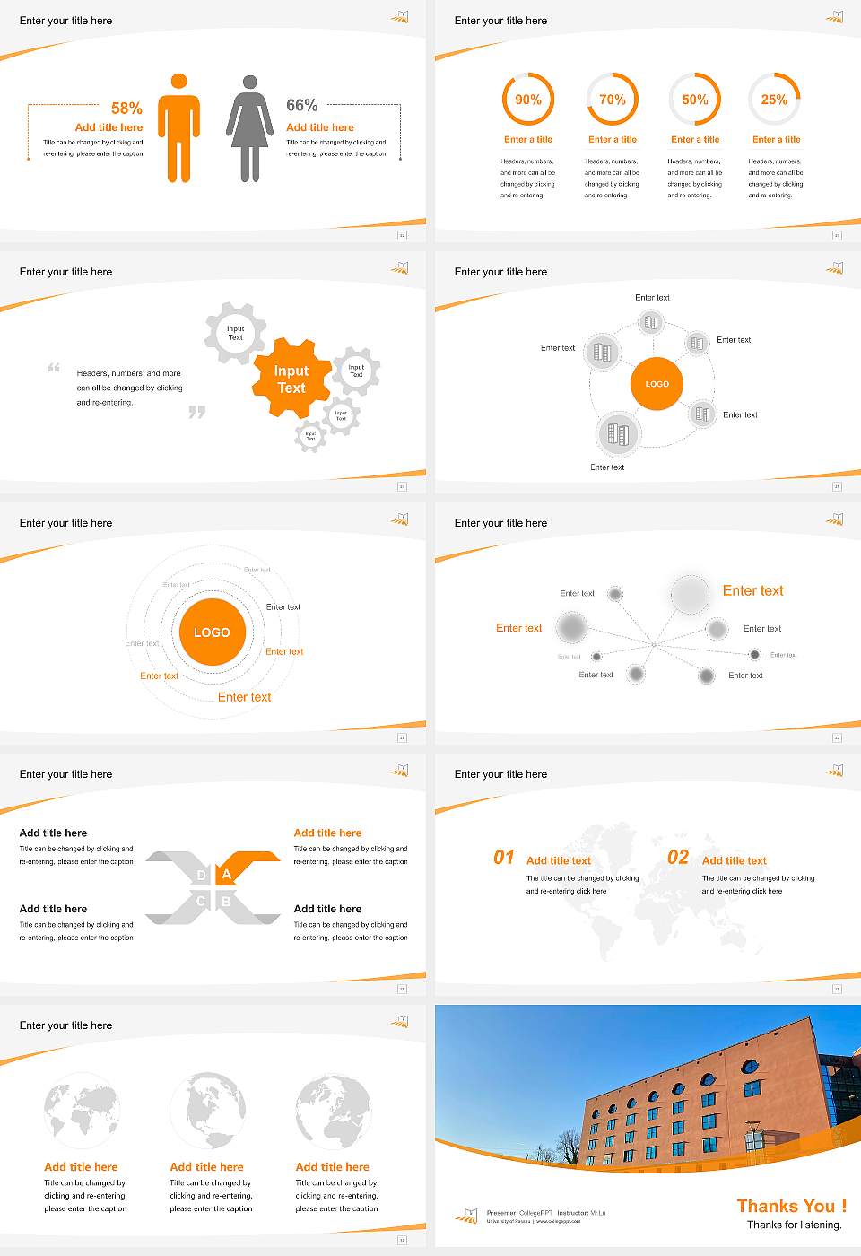 University of Passau Course/Courseware Creation PPT Template16:9 ratio PPT effect preview image4