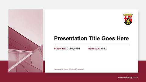 University of Police Rhineland-Palatinate General PPT Template