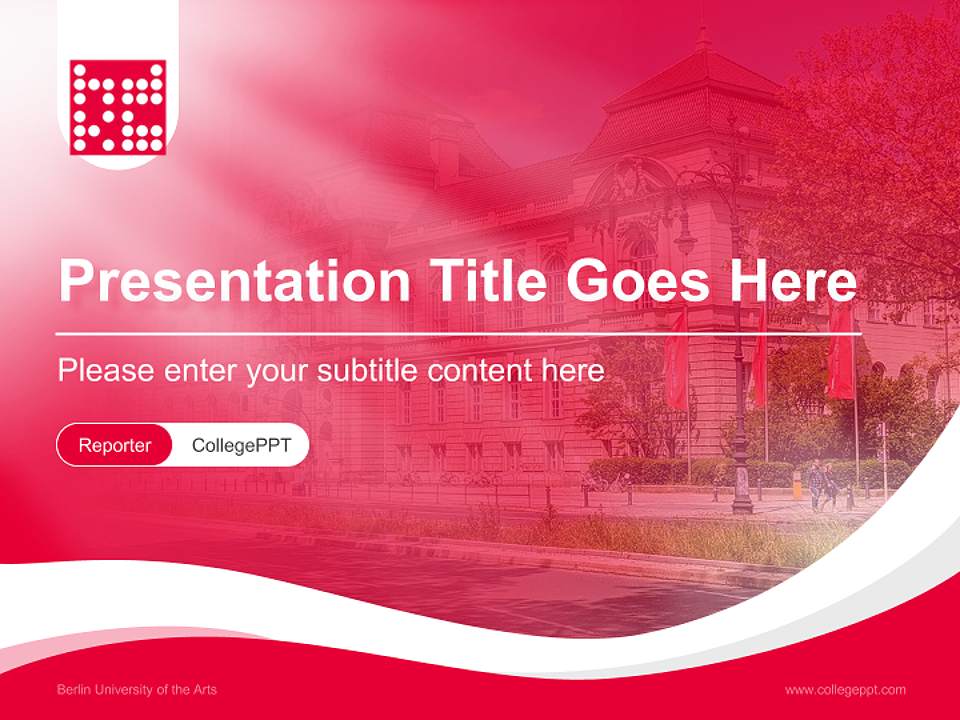 Berlin University of the Arts Lecture Sharing and Networking Event PPT Template4:3 ratio PPT effect preview image4