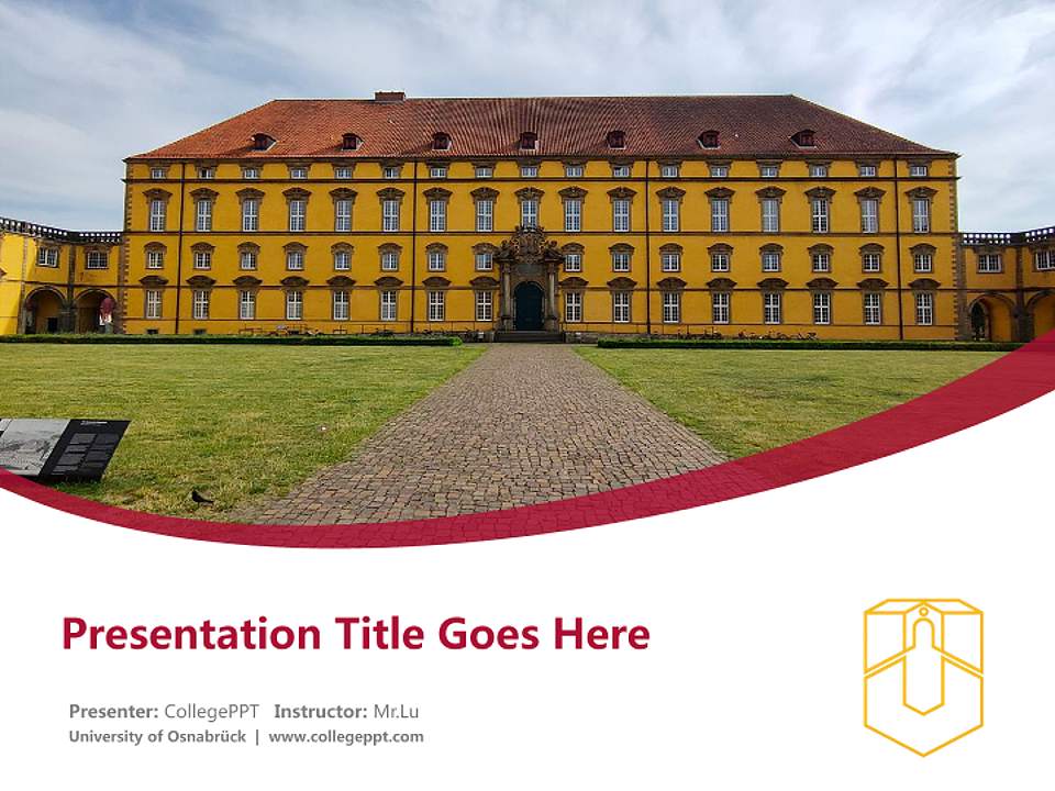 University of Osnabrück Course/Courseware Creation PPT Template4:3 ratio PPT effect preview image5