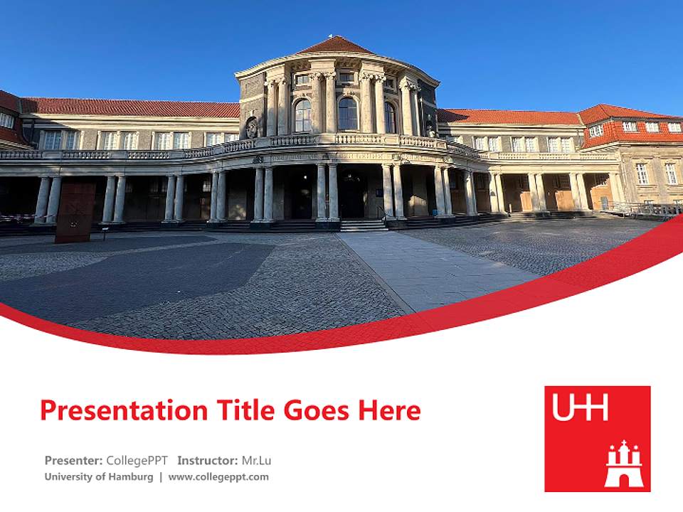 University of Hamburg Course/Courseware Creation PPT Template4:3 ratio PPT effect preview image5