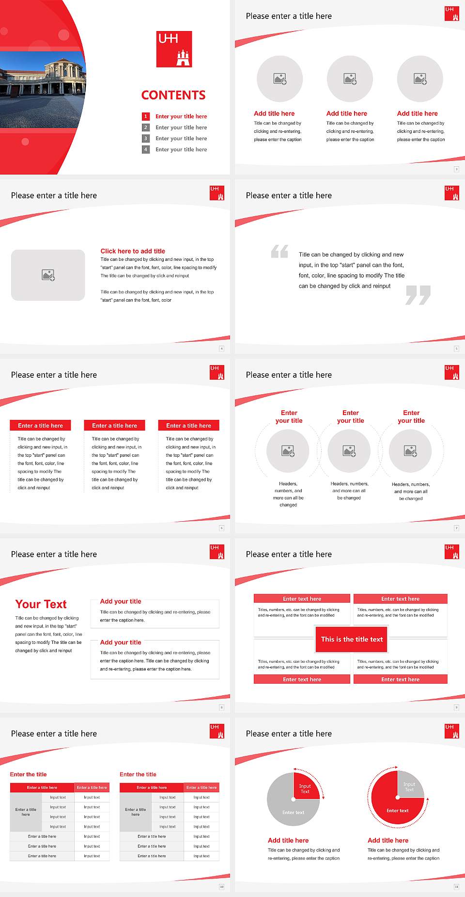 University of Hamburg Course/Courseware Creation PPT Template4:3 ratio PPT effect preview image2