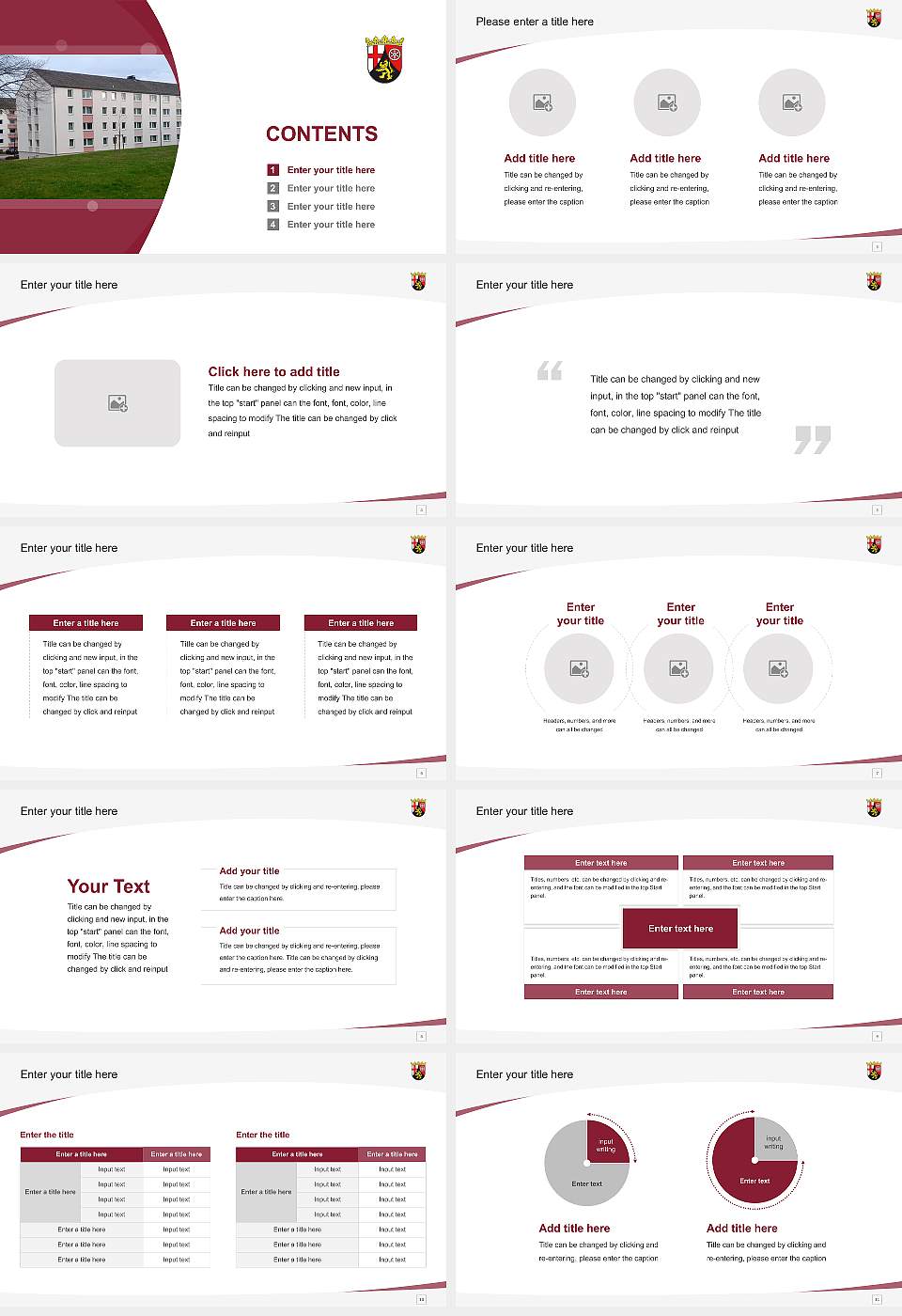 University of Police Rhineland-Palatinate Course/Courseware Creation PPT Template16:9 ratio PPT effect preview image2