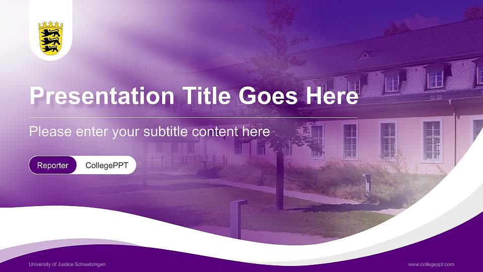 University of Justice Schwetzingen Lecture Sharing and Networking Event PPT Template16:9 ratio PPT effect preview image