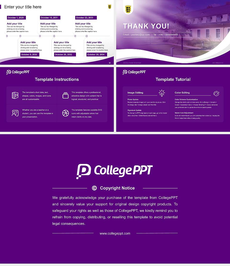University of Justice Schwetzingen Lecture Sharing and Networking Event PPT Template16:9 ratio PPT effect preview image4