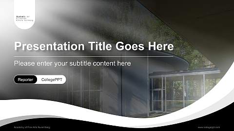 Academy of Fine Arts Nuremberg Lecture Sharing and Networking Event PPT Template