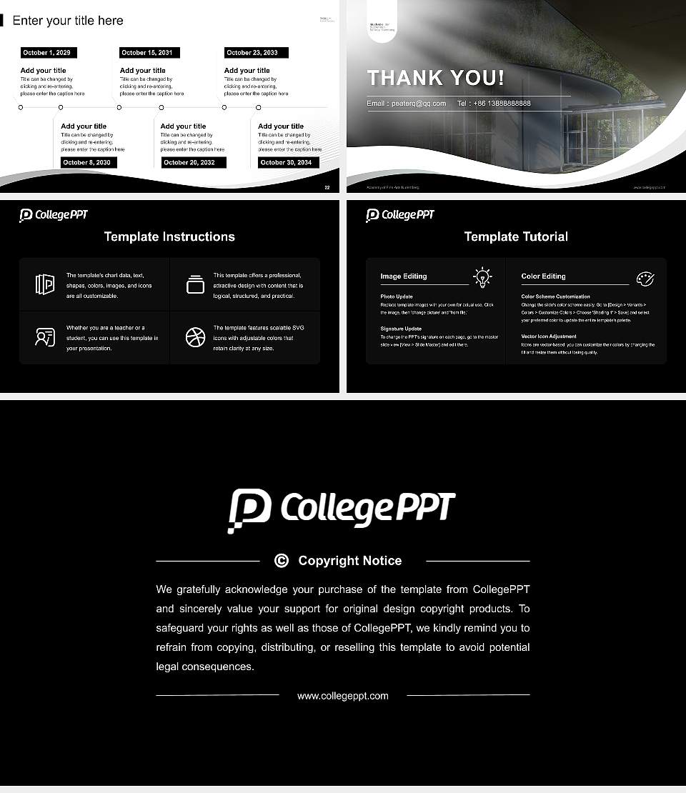 Academy of Fine Arts Nuremberg Lecture Sharing and Networking Event PPT Template16:9 ratio PPT effect preview image4