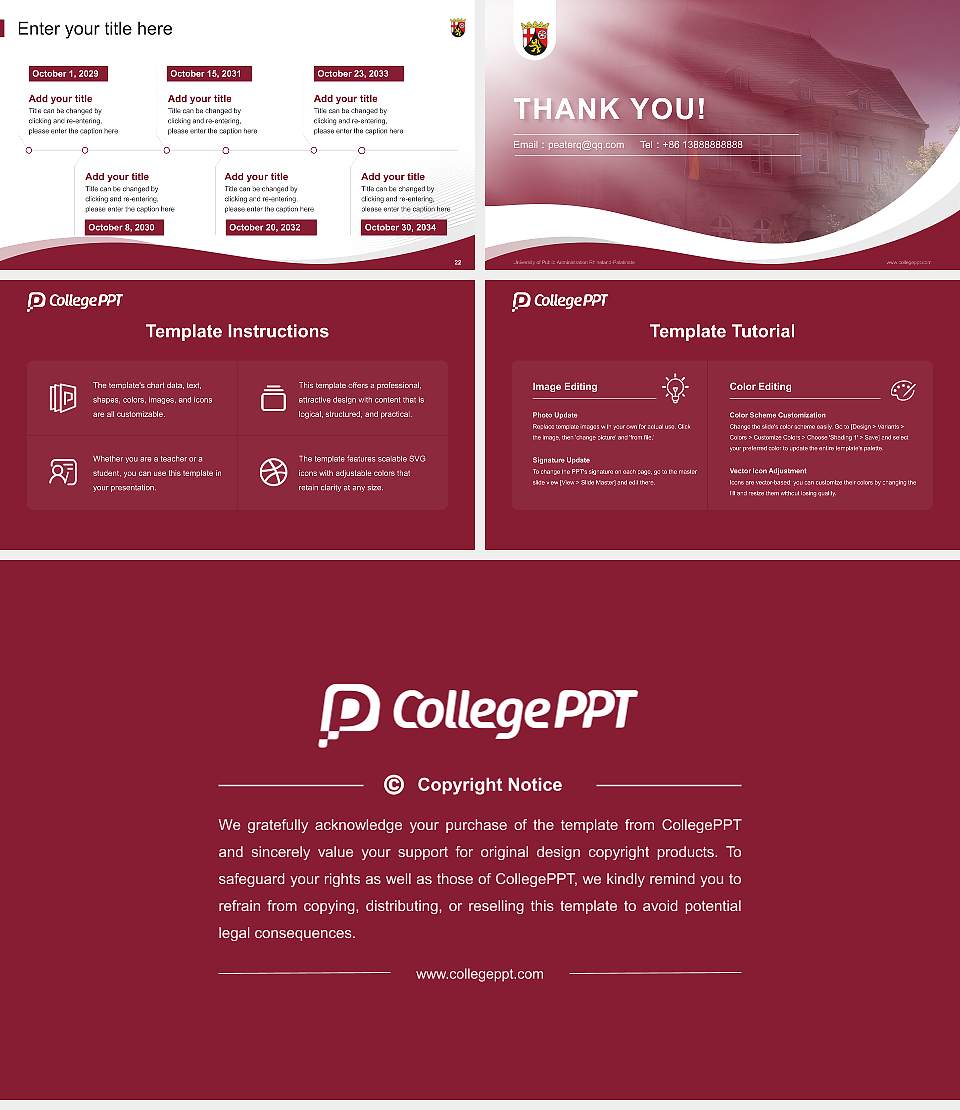 University of Public Administration Rhineland-Palatinate Lecture Sharing and Networking Event PPT Template16:9 ratio PPT effect preview image4