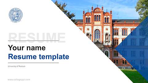 University of Rostock Resume PPT Template