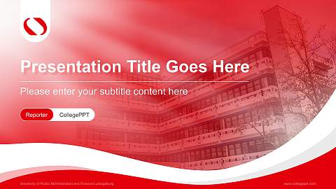 University of Public Administration and Finance Ludwigsburg Lecture Sharing and Networking Event PPT Template