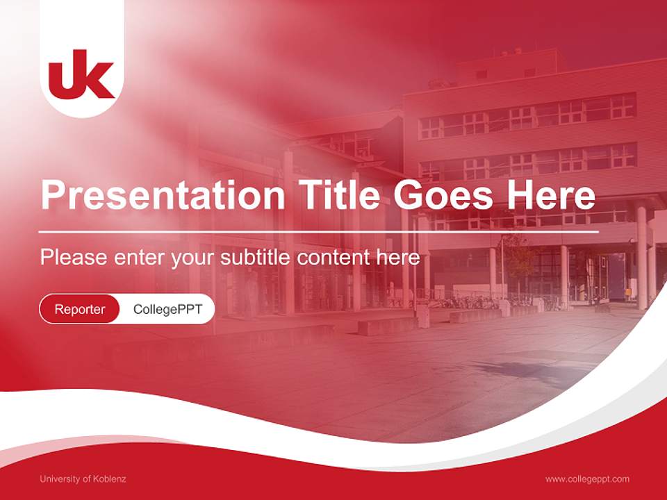 University of Koblenz Lecture Sharing and Networking Event PPT Template4:3 ratio PPT effect preview image4