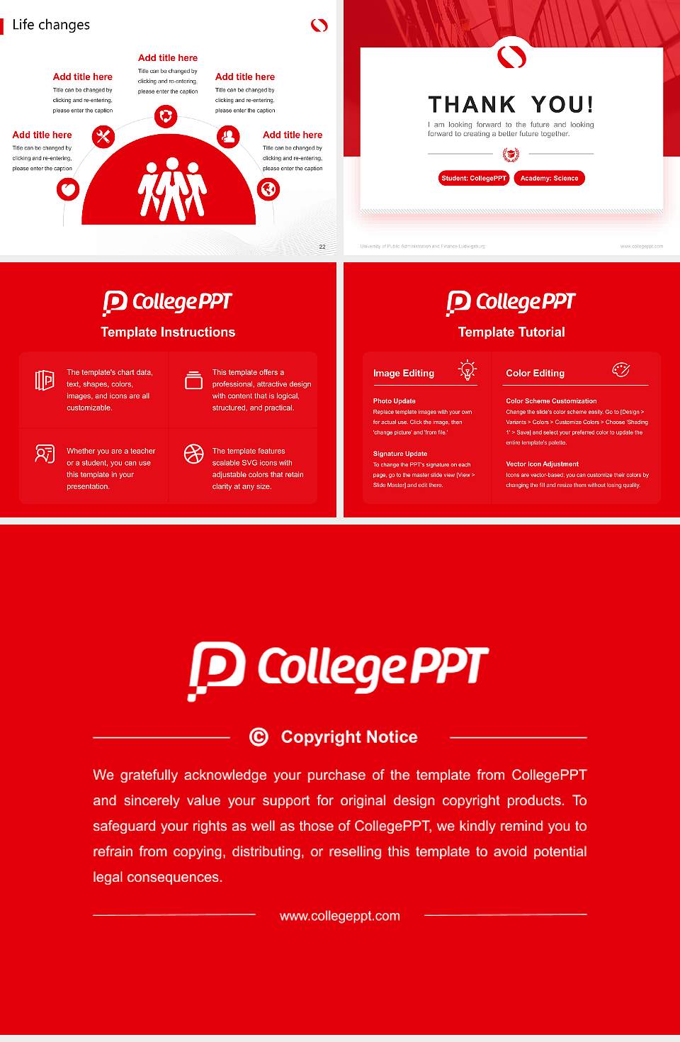 University of Public Administration and Finance Ludwigsburg National Scholarship Defense PPT Template4:3 ratio PPT effect preview image4