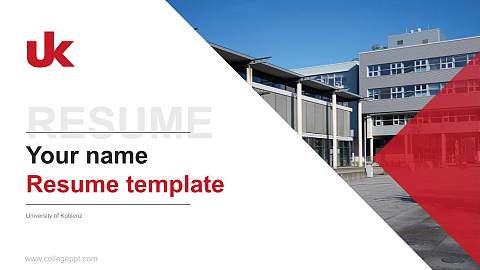 University of Koblenz Resume PPT Template