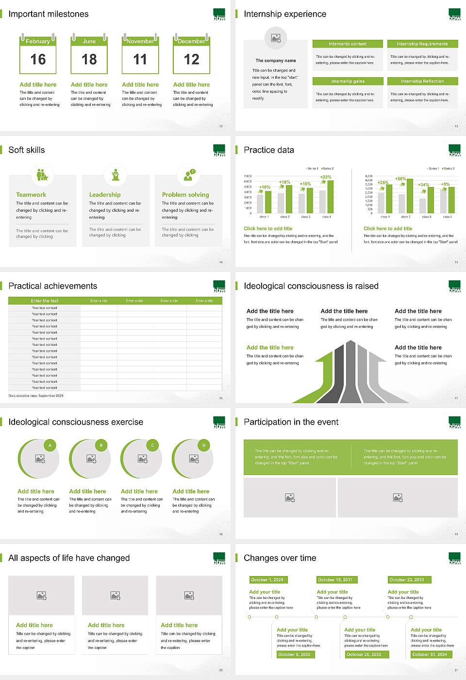 bbw University of Applied Sciences National Scholarship Defense PPT Template16:9 ratio PPT effect preview image3
