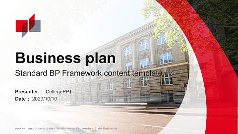 Baden-Württemberg Cooperative State University Competition/Entrepreneurship Contest PPT Template