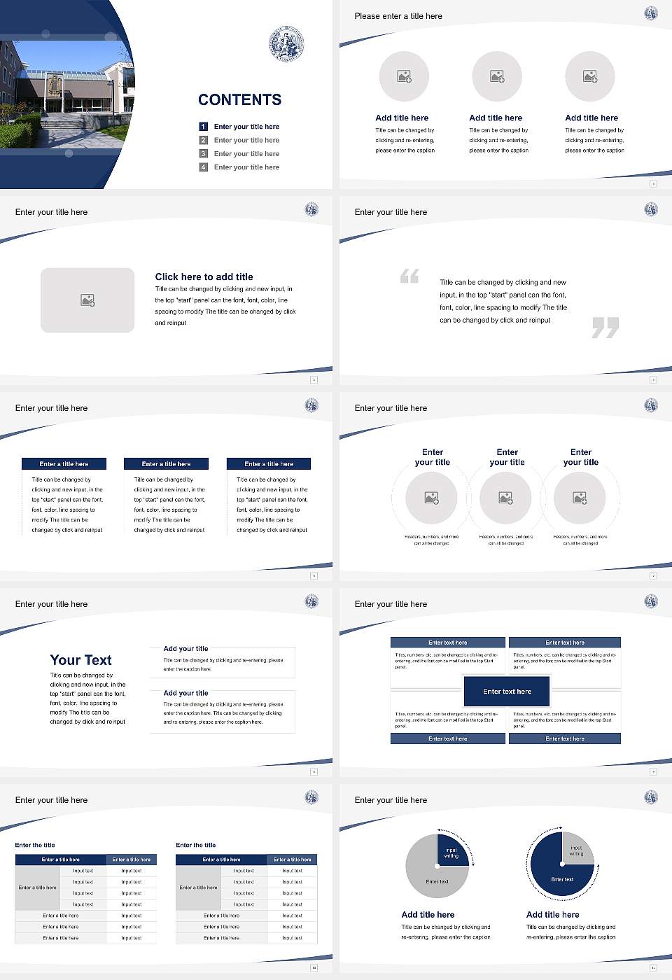 University of Music Würzburg Course/Courseware Creation PPT Template16:9 ratio PPT effect preview image2