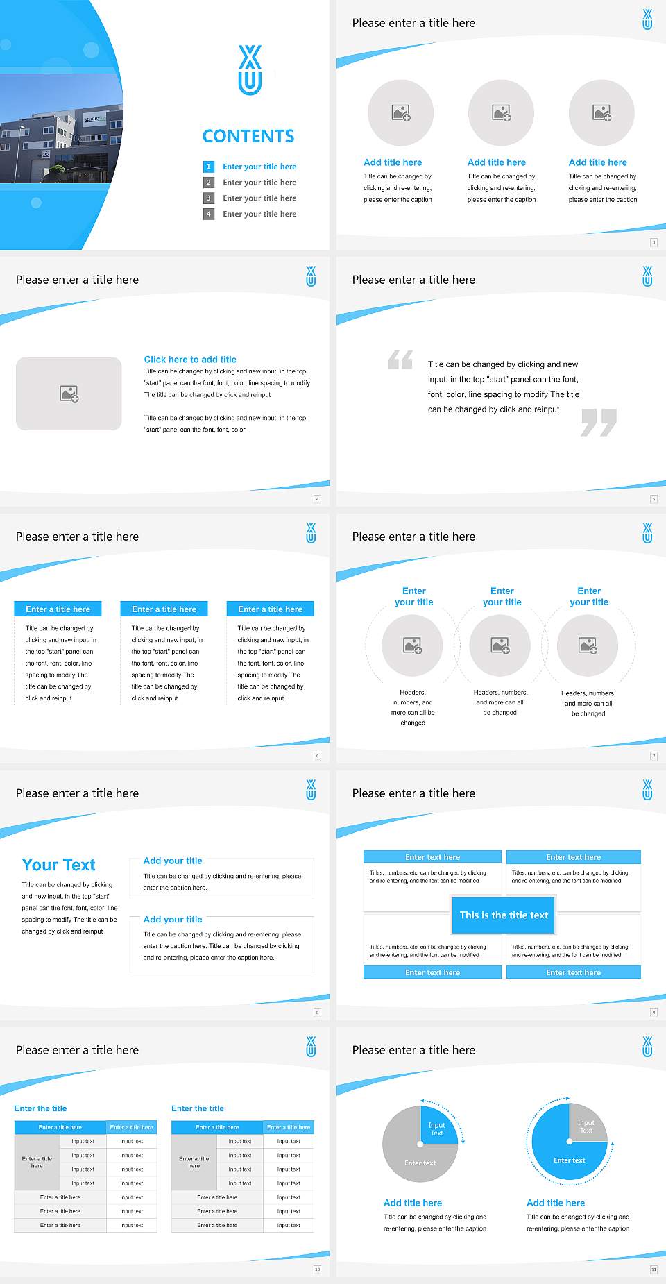 XU Exponential University of Applied Sciences Course/Courseware Creation PPT Template4:3 ratio PPT effect preview image2