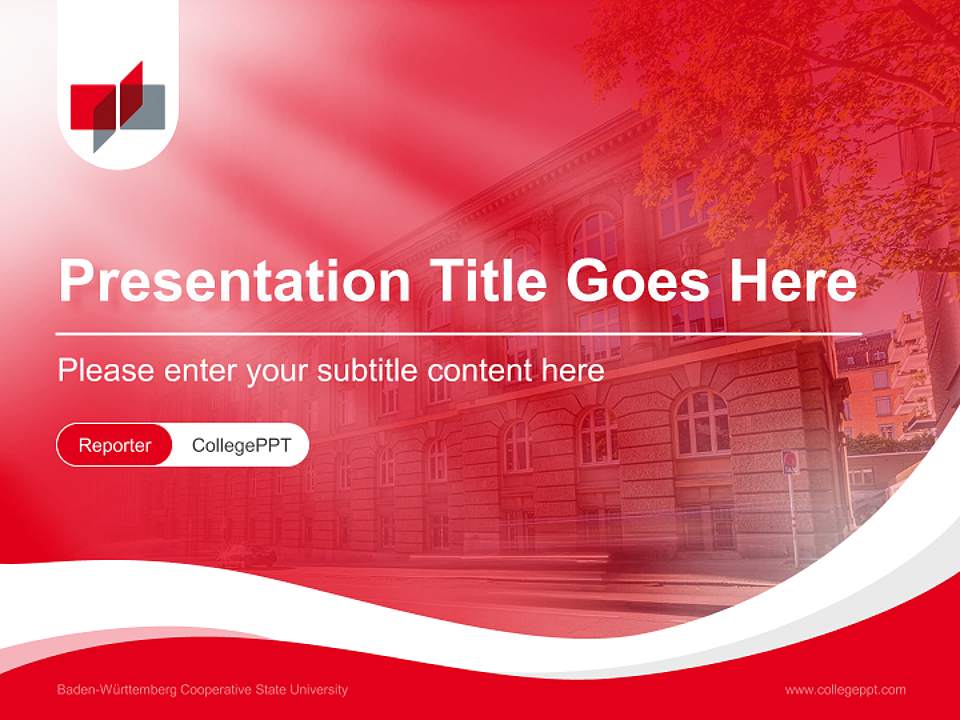 Baden-Württemberg Cooperative State University Lecture Sharing and Networking Event PPT Template4:3 ratio PPT effect preview image4