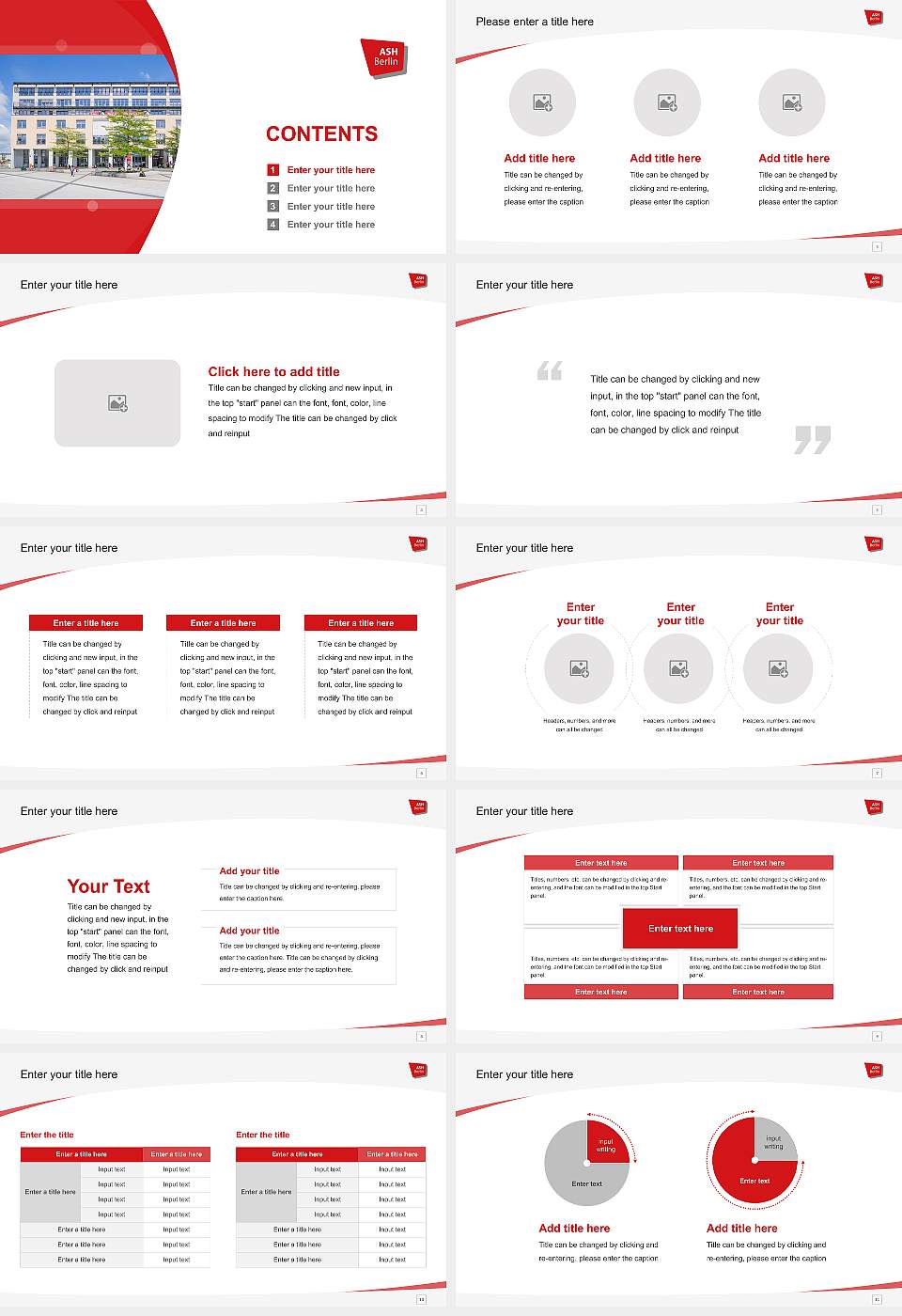 Alice Salomon University of Applied Sciences Berlin Course/Courseware Creation PPT Template16:9 ratio PPT effect preview image2