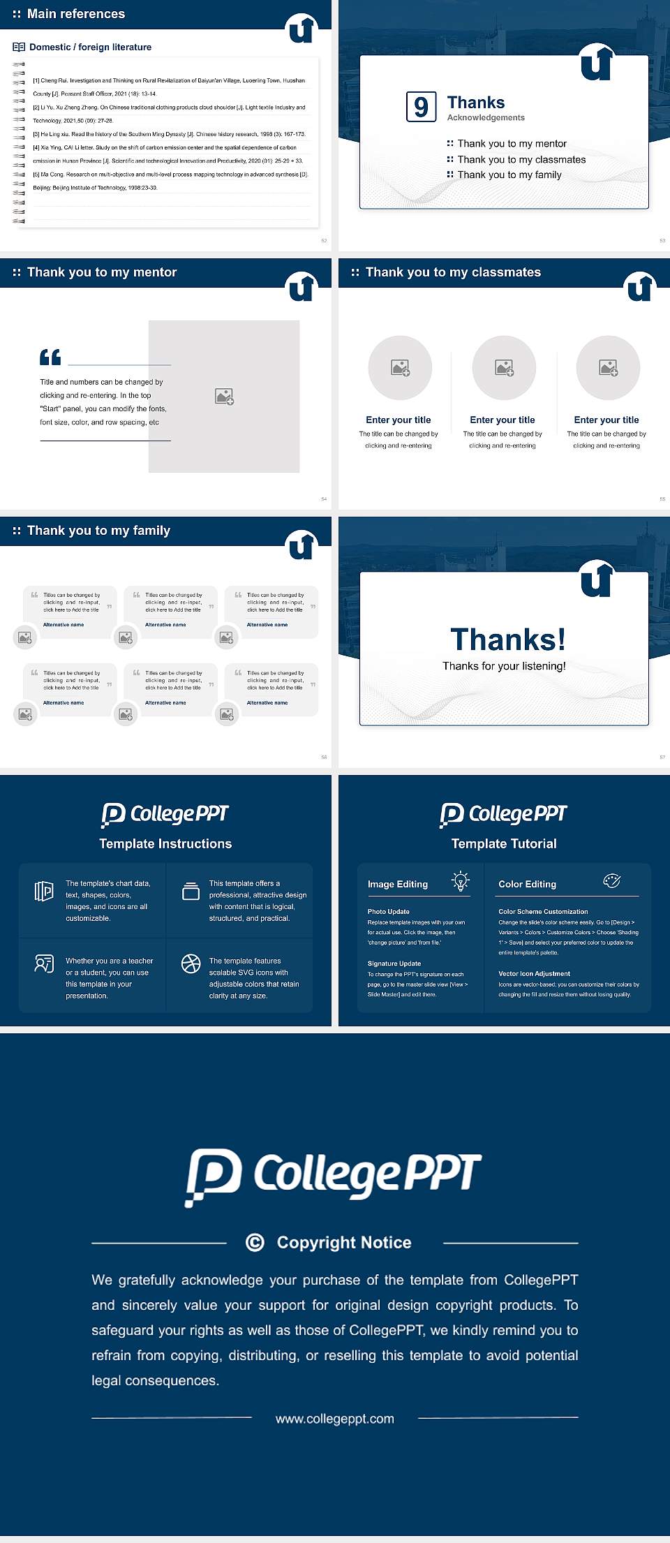 University of Siegen Graduation Thesis Defense PPT Template4:3 ratio PPT effect preview image7