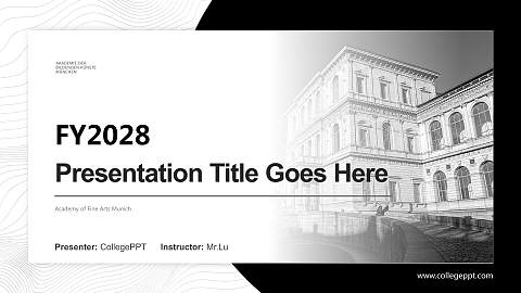 Academy of Fine Arts Munich Academic Presentation/Research Findings Report PPT Template