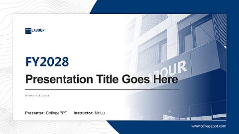 University of Labour Academic Presentation/Research Findings Report PPT Template