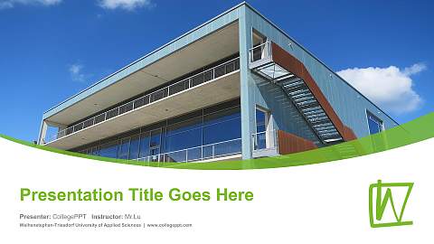 Weihenstephan-Triesdorf University of Applied Sciences Course/Courseware Creation PPT Template