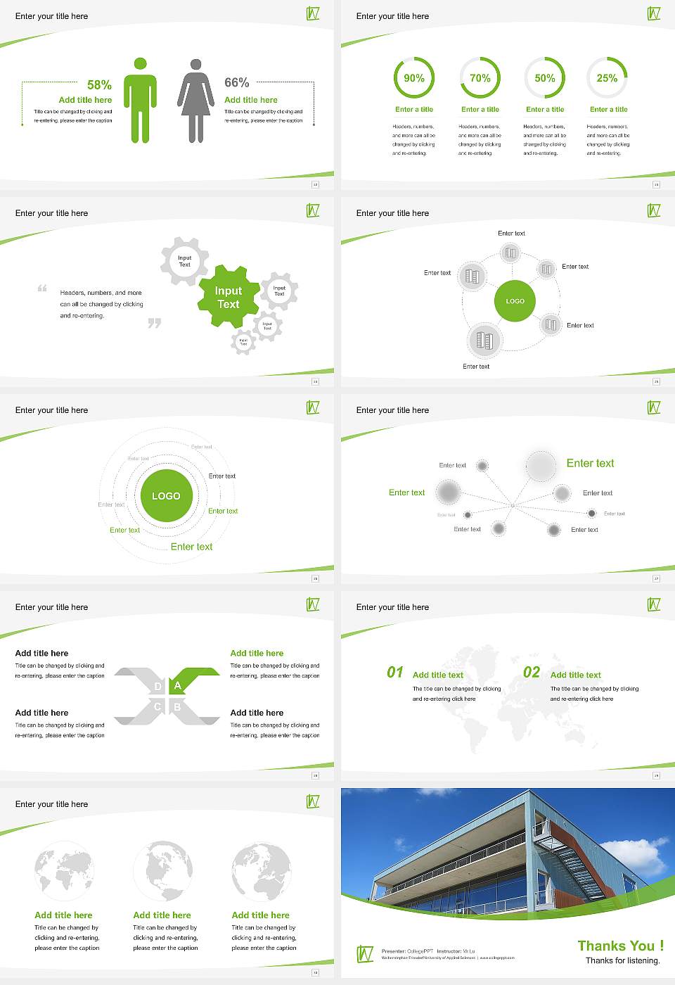 Weihenstephan-Triesdorf University of Applied Sciences Course/Courseware Creation PPT Template16:9 ratio PPT effect preview image4