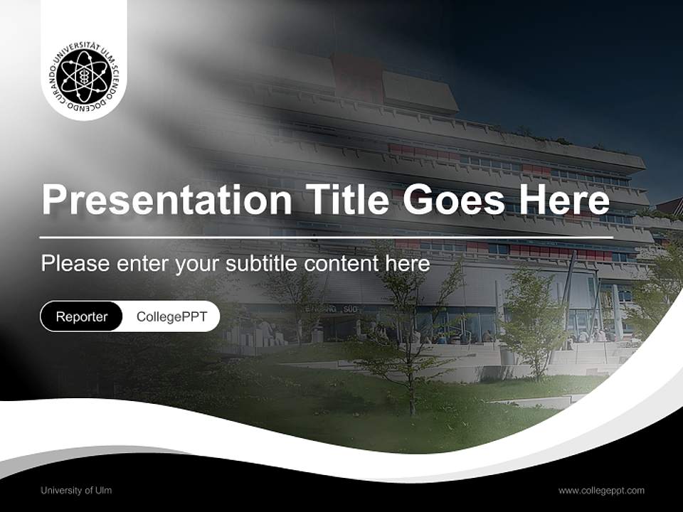 University of Ulm Lecture Sharing and Networking Event PPT Template4:3 ratio PPT effect preview image4