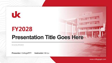 University of Koblenz Academic Presentation/Research Findings Report PPT Template