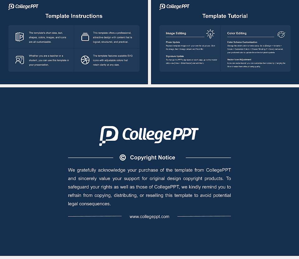 Aschaffenburg University of Applied Sciences Course/Courseware Creation PPT Template16:9 ratio PPT effect preview image5