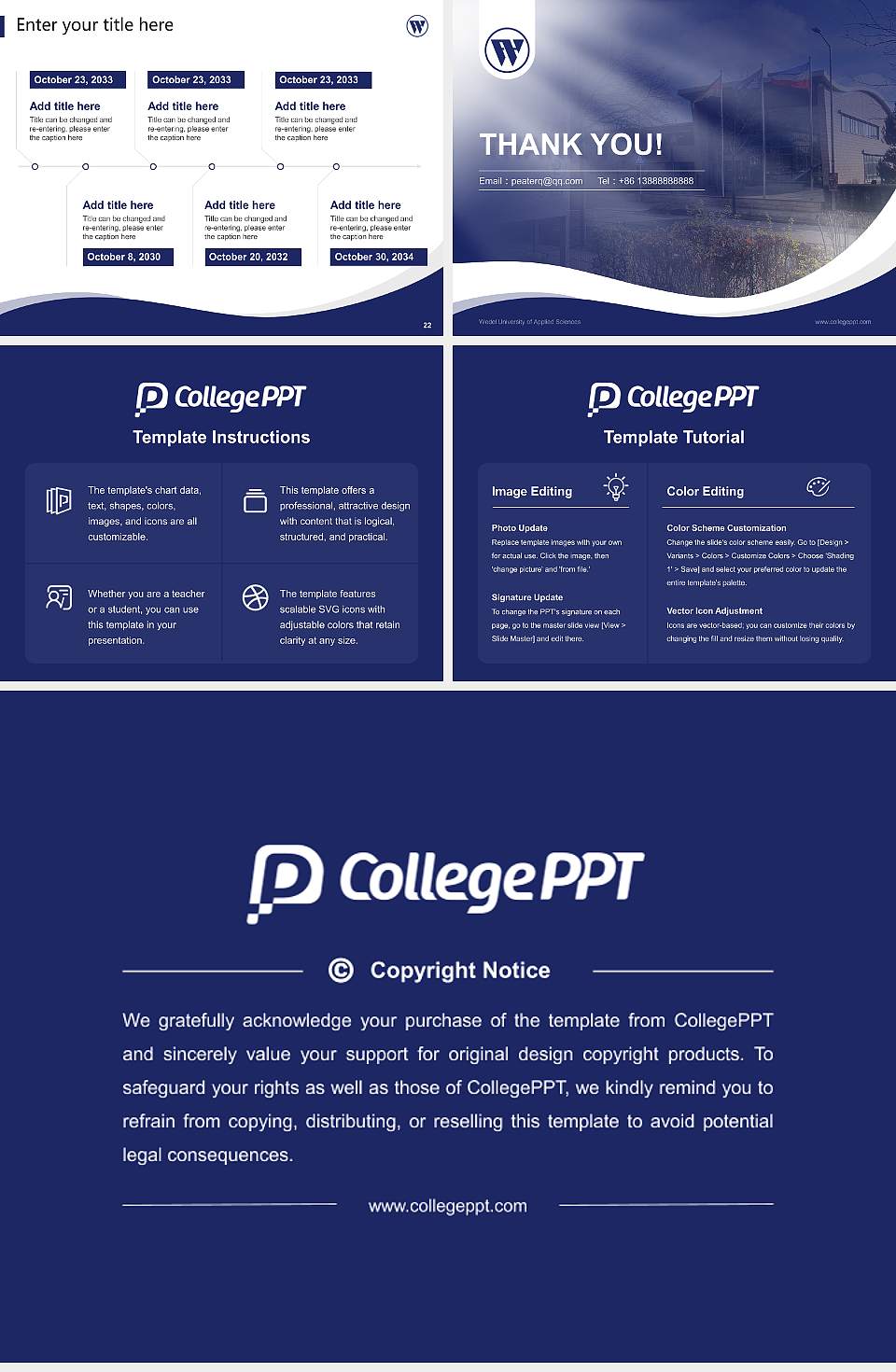 Wedel University of Applied Sciences Lecture Sharing and Networking Event PPT Template4:3 ratio PPT effect preview image4