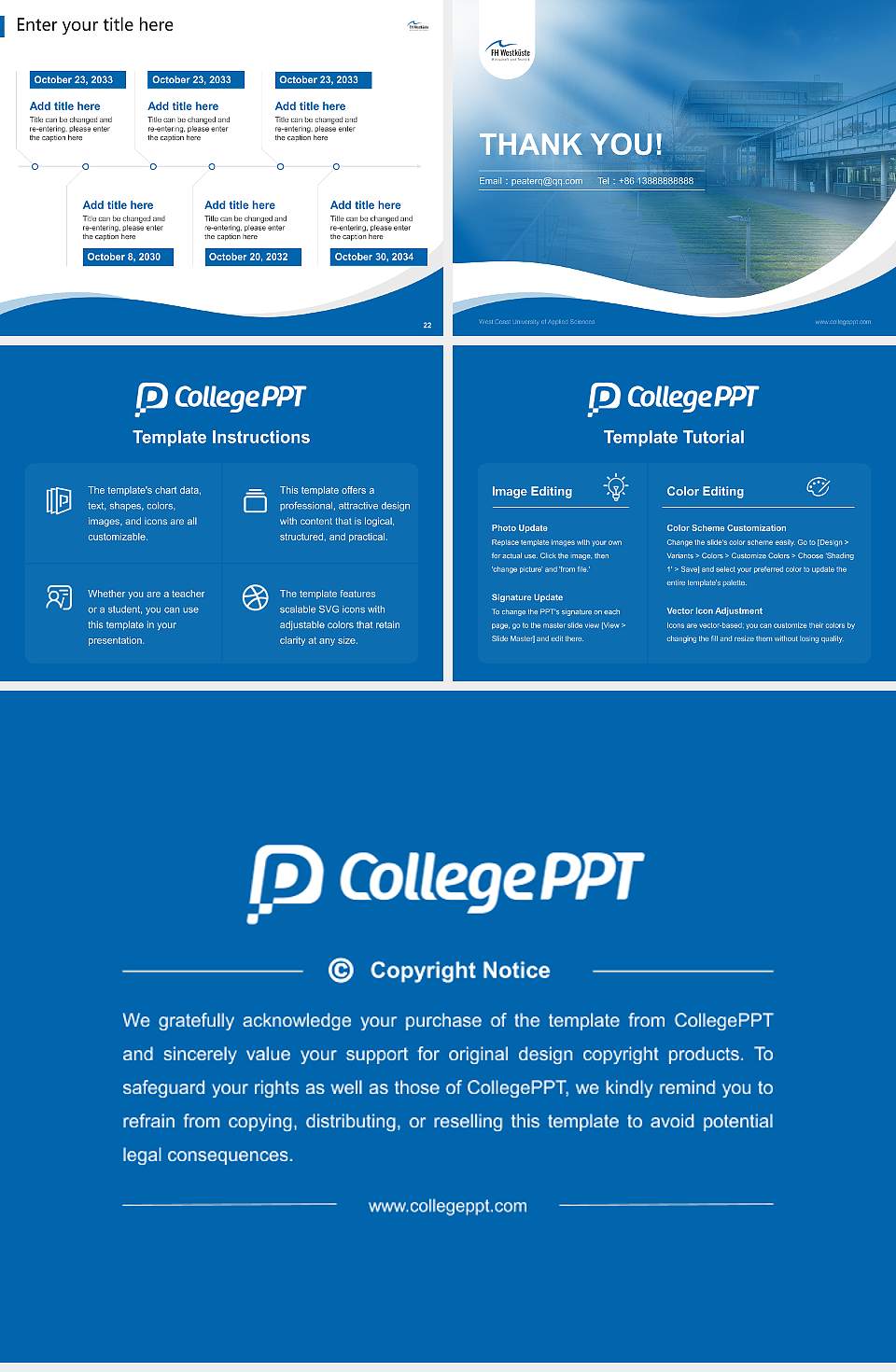 West Coast University of Applied Sciences Lecture Sharing and Networking Event PPT Template4:3 ratio PPT effect preview image4