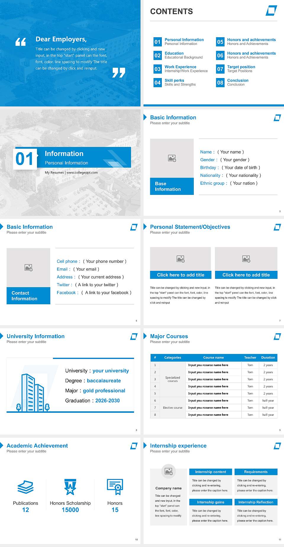 University of Public Service in Bavaria – Wasserburg campus Resume PPT Template4:3 ratio PPT effect preview image2