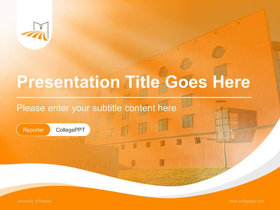 University of Passau Lecture Sharing and Networking Event PPT Template4:3 ratio PPT effect preview image4
