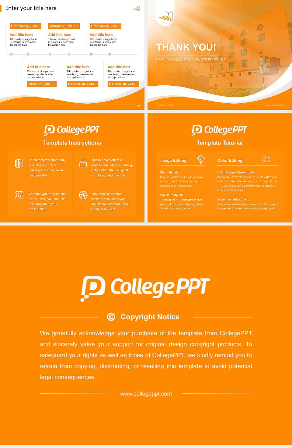 University of Passau Lecture Sharing and Networking Event PPT Template4:3 ratio PPT effect preview image4