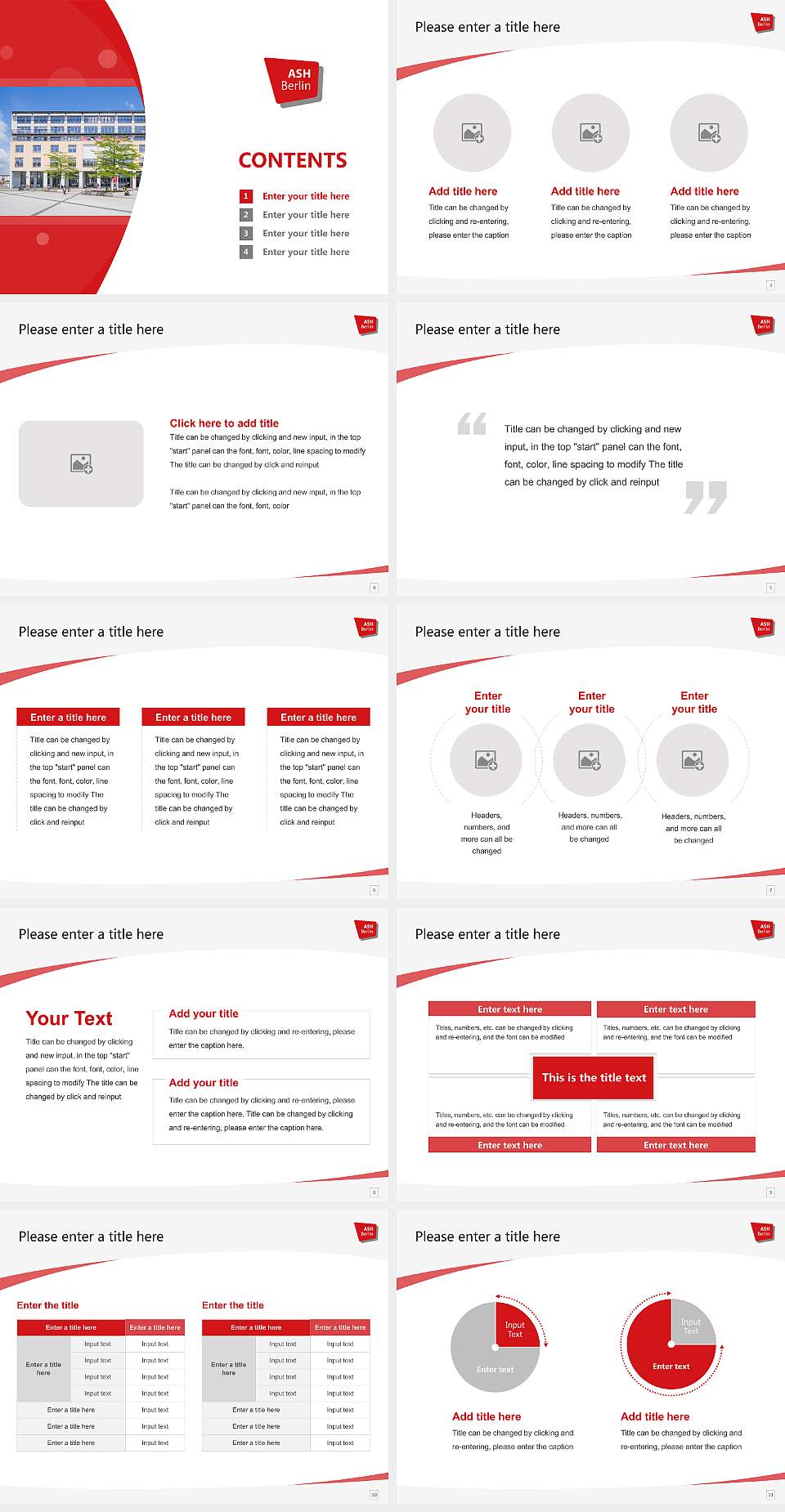 Alice Salomon University of Applied Sciences Berlin Course/Courseware Creation PPT Template4:3 ratio PPT effect preview image2