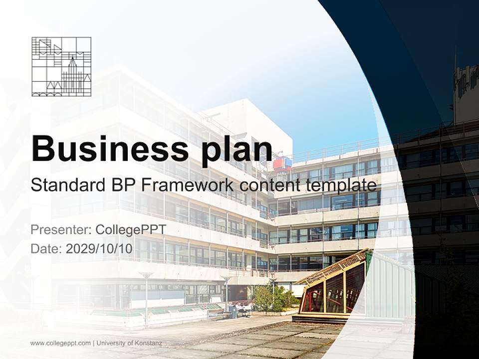 University of Konstanz Competition/Entrepreneurship Contest PPT Template4:3 ratio PPT effect preview image9