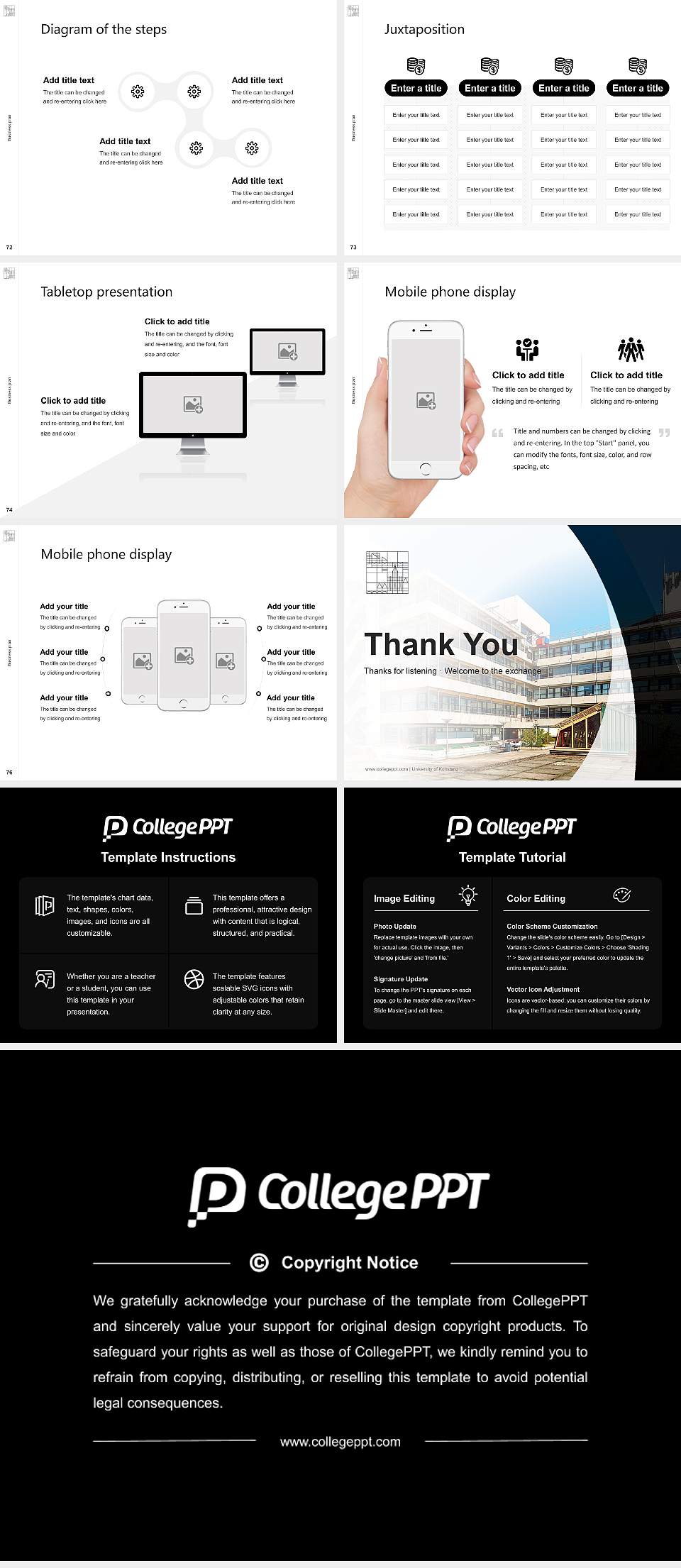 University of Konstanz Competition/Entrepreneurship Contest PPT Template4:3 ratio PPT effect preview image9