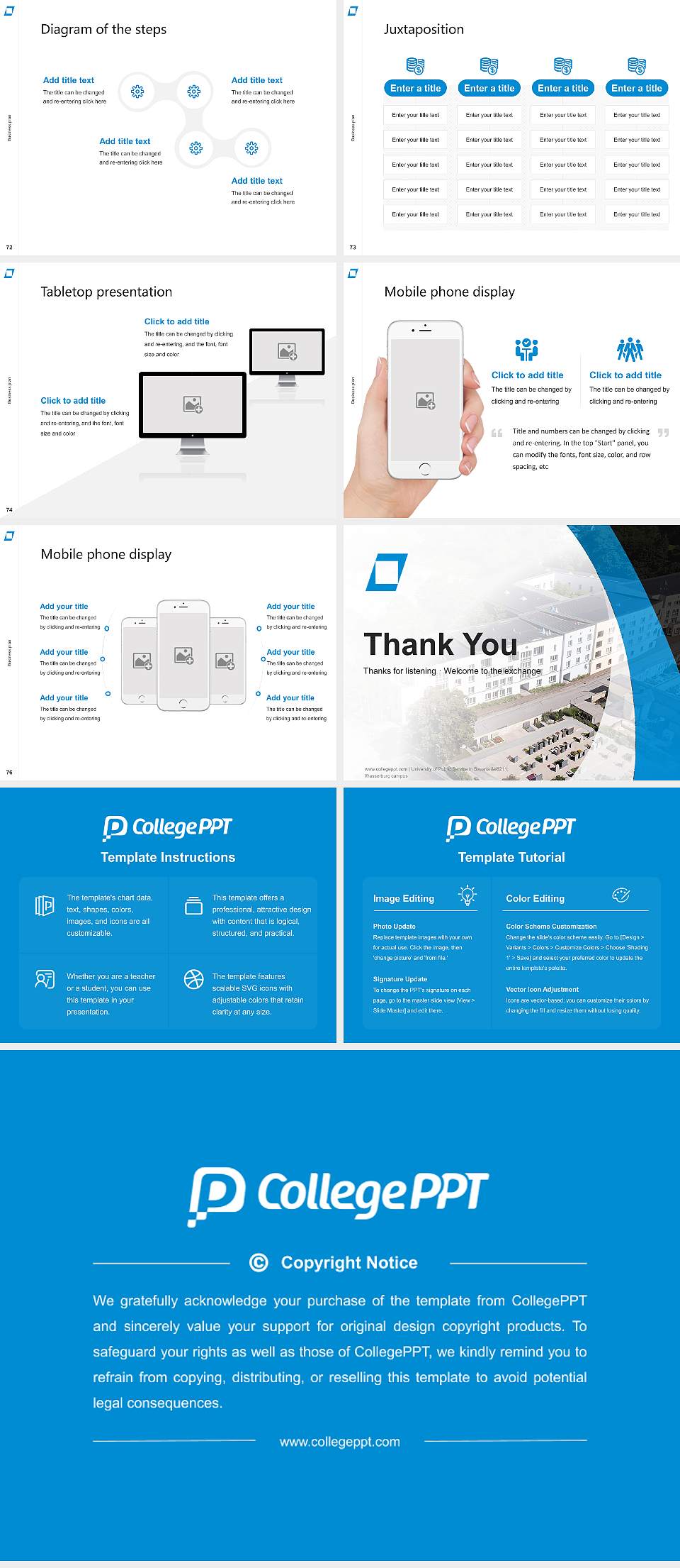 University of Public Service in Bavaria – Wasserburg campus Competition/Entrepreneurship Contest PPT Template4:3 ratio PPT effect preview image9