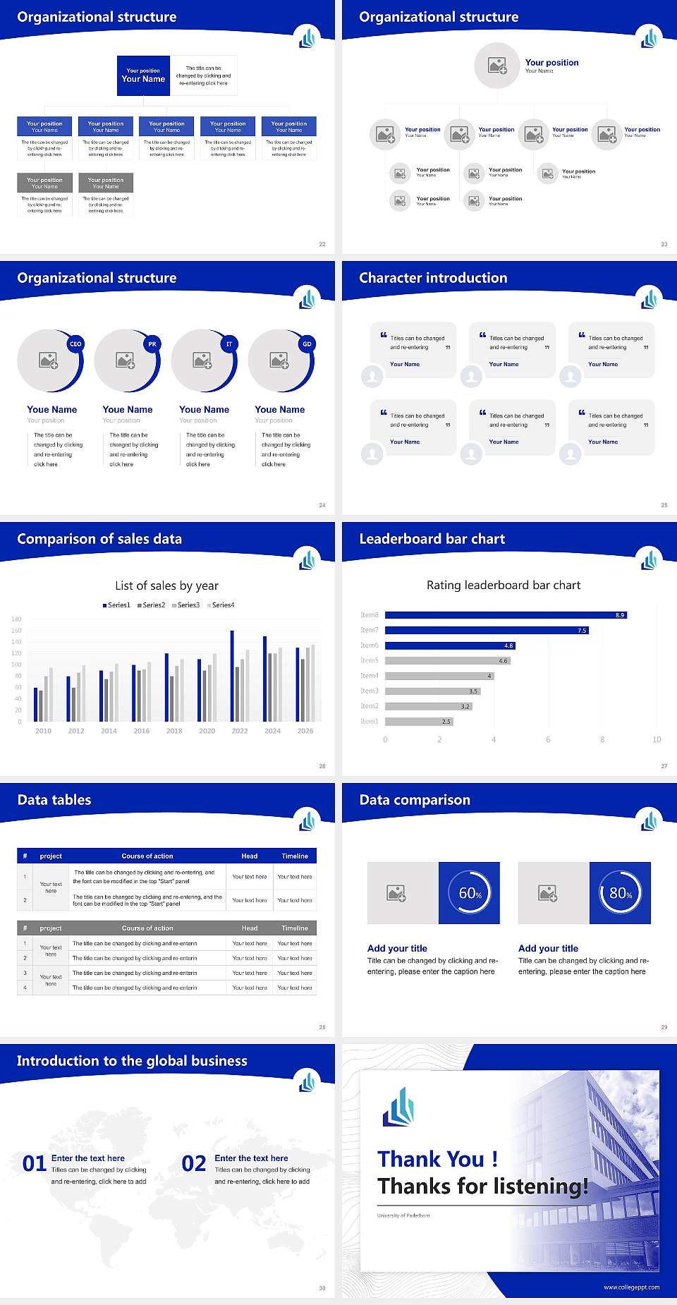 University of Paderborn Academic Presentation/Research Findings Report PPT Template4:3 ratio PPT effect preview image4