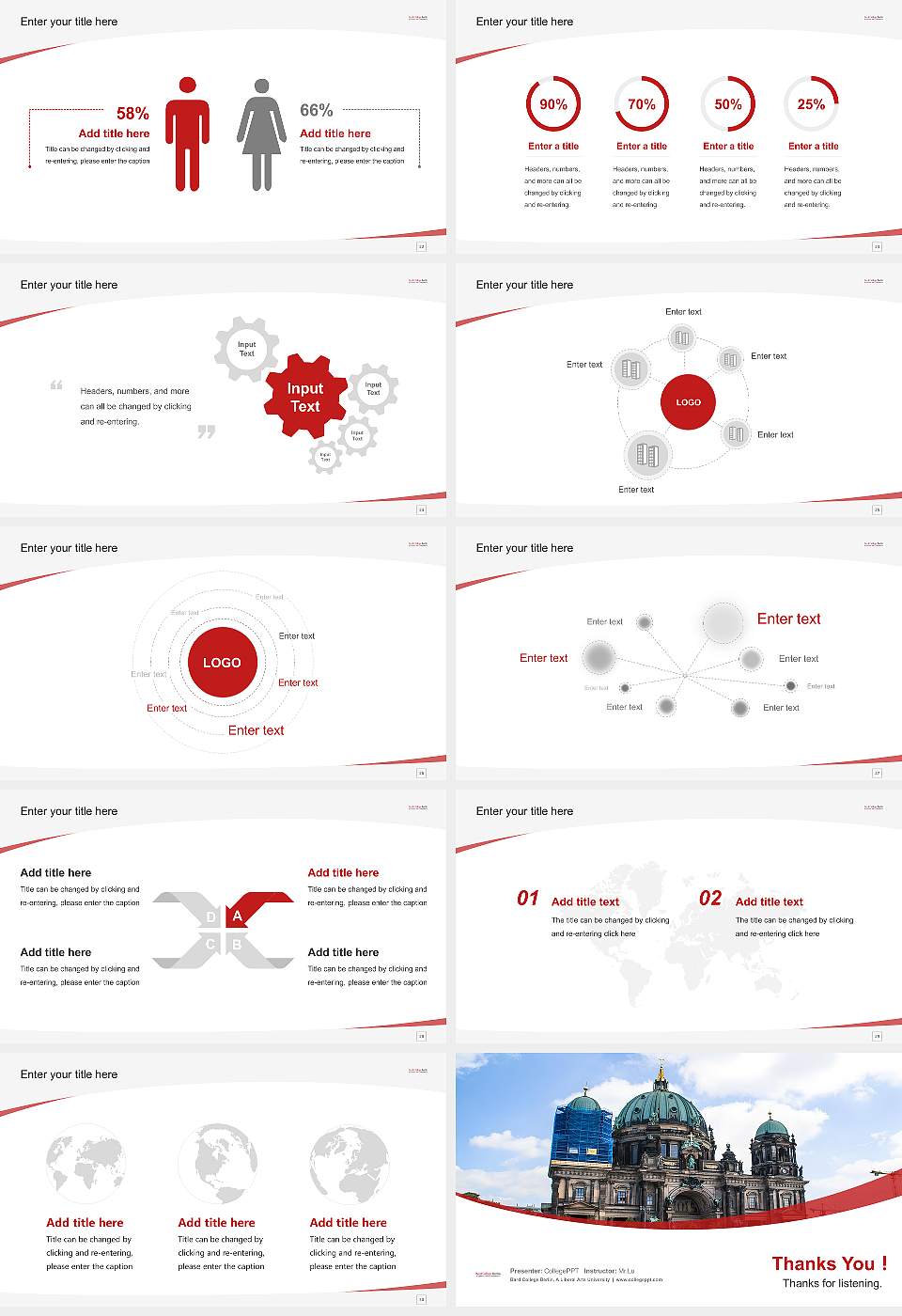 Bard College Berlin, A Liberal Arts University Course/Courseware Creation PPT Template16:9 ratio PPT effect preview image4