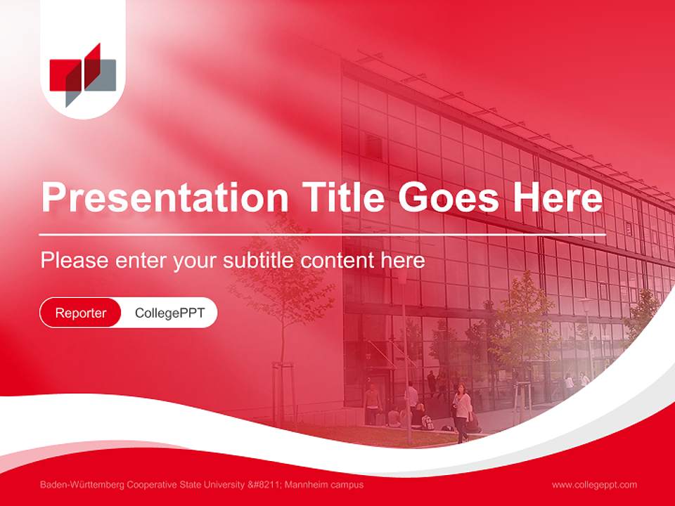 Baden-Württemberg Cooperative State University – Mannheim campus Lecture Sharing and Networking Event PPT Template4:3 ratio PPT effect preview image4