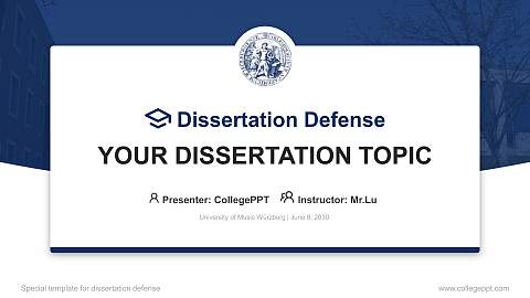 University of Music Würzburg Graduation Thesis Defense PPT Template