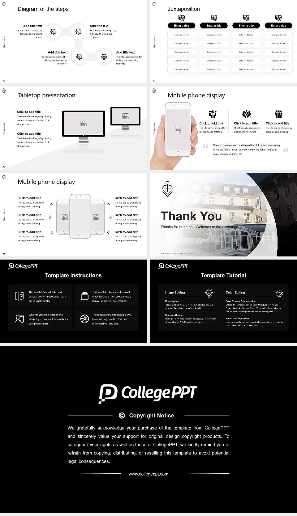 Vinzenz Pallotti University Competition/Entrepreneurship Contest PPT Template16:9 ratio PPT effect preview image9
