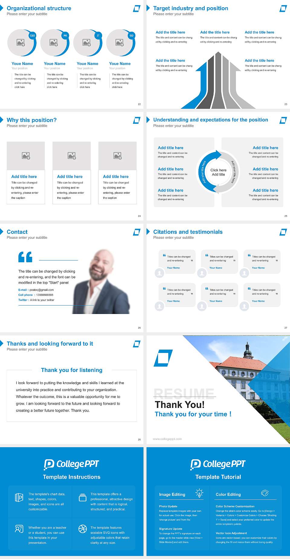 University of Public Service in Bavaria – Fürstenfeldbruck campus Resume PPT Template4:3 ratio PPT effect preview image4