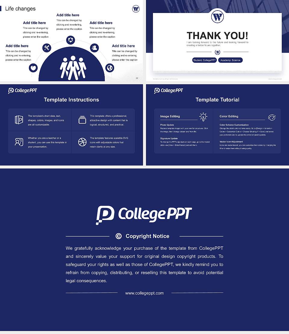 Wedel University of Applied Sciences National Scholarship Defense PPT Template16:9 ratio PPT effect preview image4